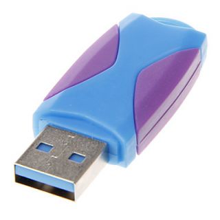 Mini USB Memory Card Reader (BluePurple)