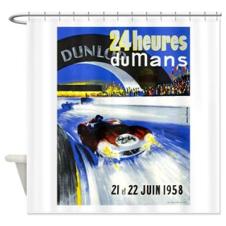  1958 24 Hours at Le Mans Shower Curtain  Use code FREECART at Checkout