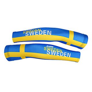 KOOPLUS   Swedish National Team PolyesterLycra YellowBlue Cycling Oversleeve