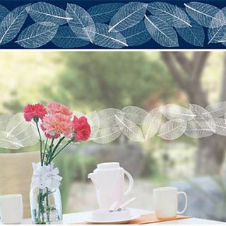 Country Fancy Leaves Lace Window Stickers