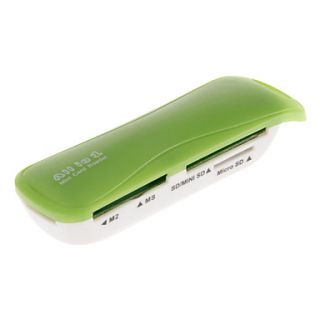 4 in 1 USB 2.0 Memory Card Reader (Pink/Orange/Green/Black)