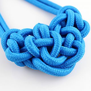 Kayshine Blue Rope Knot Shape Necklace