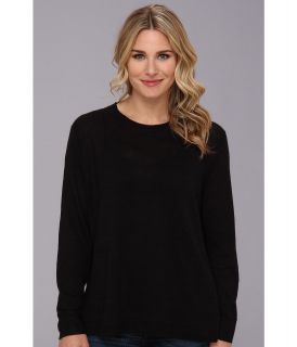 MICHAEL Michael Kors L/S Crew High Low Hem Sweater Womens Sweater (Black)