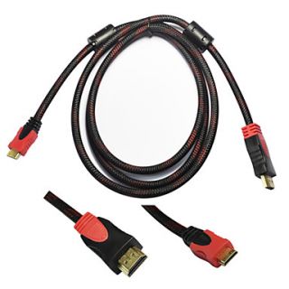 Ourspop HC07 HDMI v1.4 Male to Mini HDMI Cable for Google TV / Apple TV / HDTV (150cm)