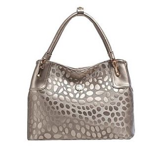 Luxury Genuine Leather Cowhide Handbag/Tote with Stone Pattern