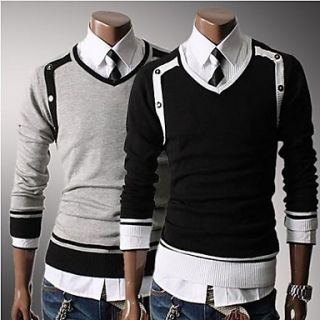 Mens Fashion New Arrive Casual V neck Sweater