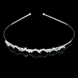 Clear Crystals Wedding Bridal Tiara/ Headpiece
