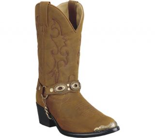 Childrens Laredo Fashion Cowboy w/Concho   Brown Distressed Boots