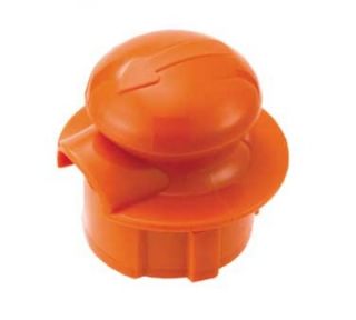 Service Ideas Stopper Lid For Classic Glass Carafe, Orange
