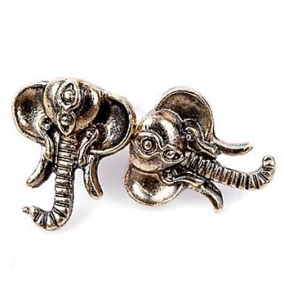 Women Vintage Elephant Long Nose Stud Earrings