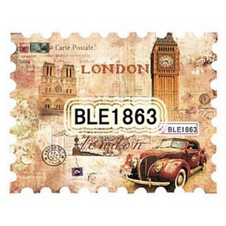 5PCS Latest Water Transfer Printing Stamp 1863 London Nail Art Stickers BLE Sery