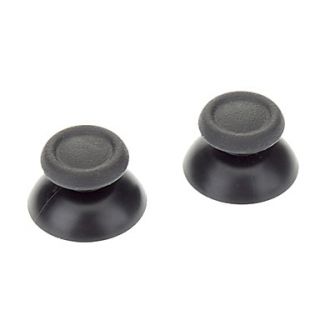 Replacement 3D Rocker Joystick Cap Shell Mushroom Caps for Ps4 (Black)