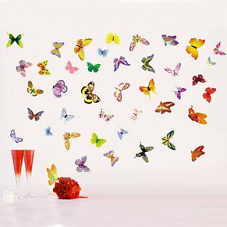 Popular Colorful Butterfly Room Decor Kids Room Wall Sticker