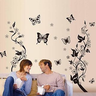 Animal Branches and Flowers Wall Stickers