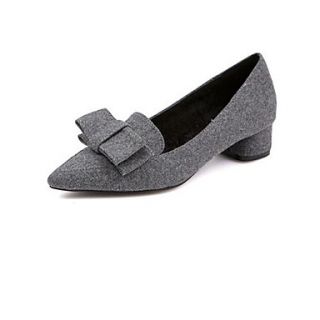 Cotton Womens Low Heel Pumps Heels with Bowknot Shoes (More Colors)
