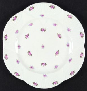 Shelley Rosebud (Dainty Shape) Dinner Plate, Fine China Dinnerware   Dainty Shap