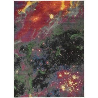 Altered State Fiery Galactic Multicolored Area Rug (8 X 10)