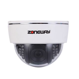 ZONEWAY HD 1080P Indoor Plastic ONVIF IP Dome Camera for Home Security (P2P,22pcs IR LEDs)
