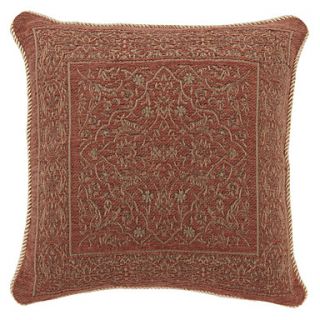 18 Squard Spice Chenille Polyester Decorative Pillow With Insert