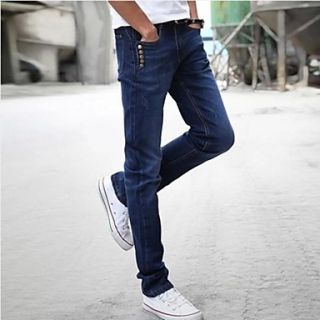 Mens Fashion Slim Casual Long Jeans