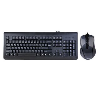 N8510 USB Wired Optical Waterproof Keyboard Mouse Suit with Mousepad