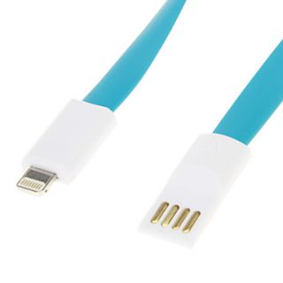 USB Data Cable USB Charger Cable for iPhone5/5s(Blue 0.2m)