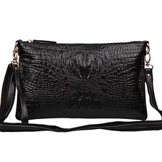 Womens Crocodile Pattern 100% Genuine Leather Body Handbags