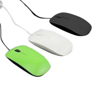 USB Wired Ultrathin Optical High speed Mouse (Assorted Colors)