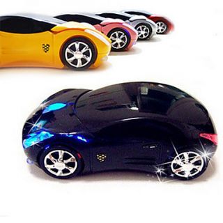 2.4G Wireless Super Car Pattern Mute Optical Mouse(Assorted Colors)