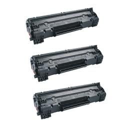 Hp Ce285a Compatible Black Toner Cartridges (set Of 3) (BlackMaximum yield 1,600 pages eachNon refillableModel CE285AQuantity Pack of 3Due to the nature of this item it is non returnableA compatible cartridge/toner is not manufactured by the original p