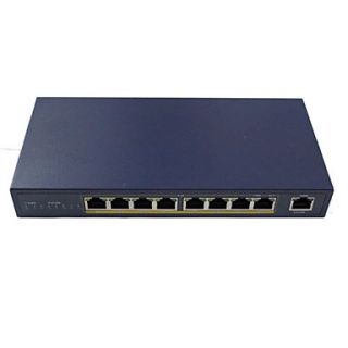 8 Port IEEE802.3af PoE switch with One Port Fiber