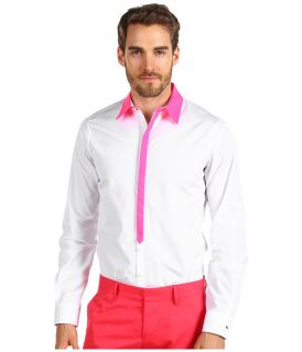 DSQUARED2 Reflective Collar Carpenter Shirt Mens Clothing (White)