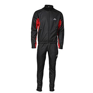MOON Cycling Fall and Winter Black Fleece Long Sleeve Bicycle Jersey Suit with Silicone Gasket