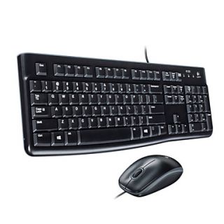 MK120 Optical 1000dpi Wired Keyboard Mouse Suit
