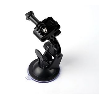 G 34 Black Suction Mount Holder Stand w/ Fast Assemble Plug for GoPro Hero 3 / 3 / 2 / 1