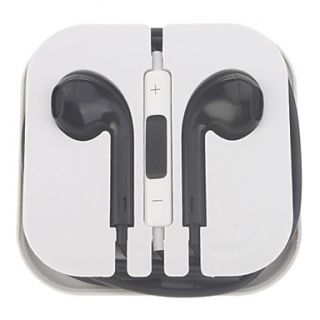 3.5mm Plug In Ear Volume Control Earphone for Iphone/Ipod/Ipad