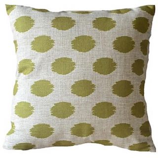 Green Flash Oval Stripes Decorative Pillow Cover