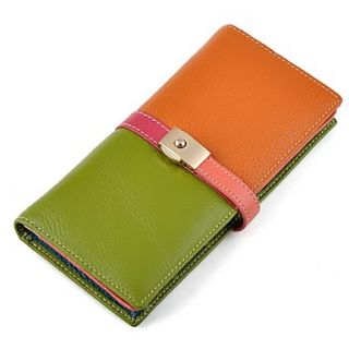 Womens Fashion Leather Long Wallet
