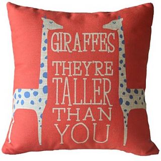 2 Giraffe Decorative Pillow Cover