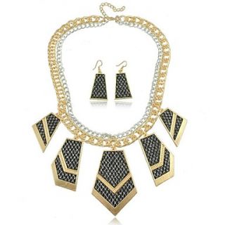 Fashion Simple Geometric Alloy Womens Jewelry Set