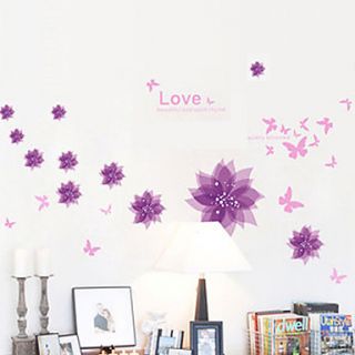 Purple Flower Wall Stickers