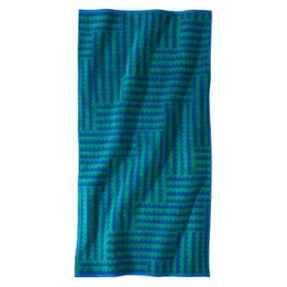 Nate Berkus Zig Zag Beach Towel   Blue/Green