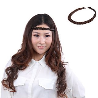 Japanese Kanekalon Fiber Synthetic Light Brown Braided Hair Band