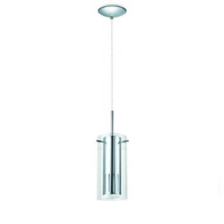 1 Light Hanging Chrome Finish With Clear Glass