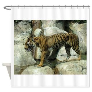  Tiger Time Shower Curtain  Use code FREECART at Checkout