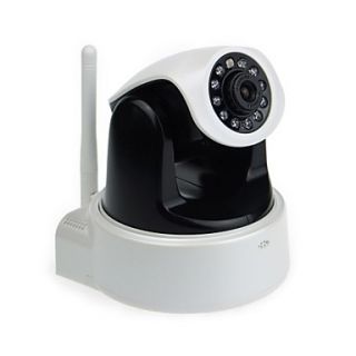 H.264 P2P 1.0MP 720P Surveillance HD Wireless IP Camera ,Wi Fi ,SD,IR Cut,11 LED,RJ45,Onvif  Black White