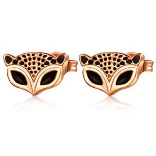 Fashion Gold Or Silver Plated Foxs Head Womens Earrings(More Colors)