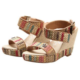Synthetic Womens Wedge Heel Platform Sandals Shoes