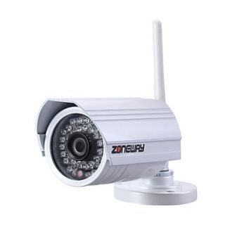 ZONEWAY Outdoor 1080P Wireless ONVIF IP Camera with Plug and Play, 36pcs LEDs IR Distance and Multi Screen Software
