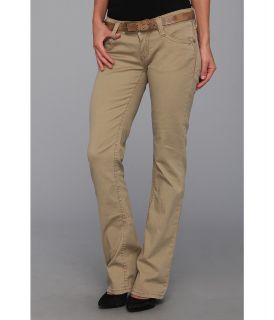 UNIONBAY Paloma Stretch Twill Boot with Back Pocket Flaps Belted Womens Casual Pants (Taupe)